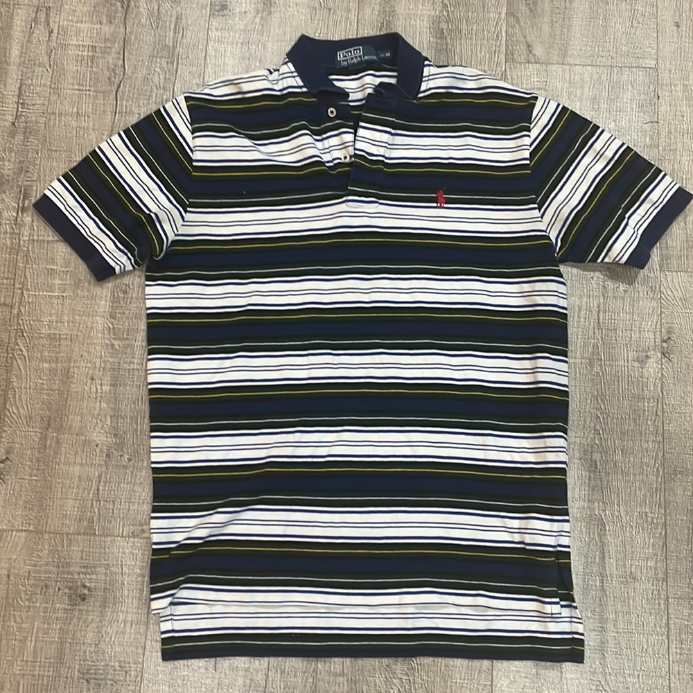Striped polo shirt